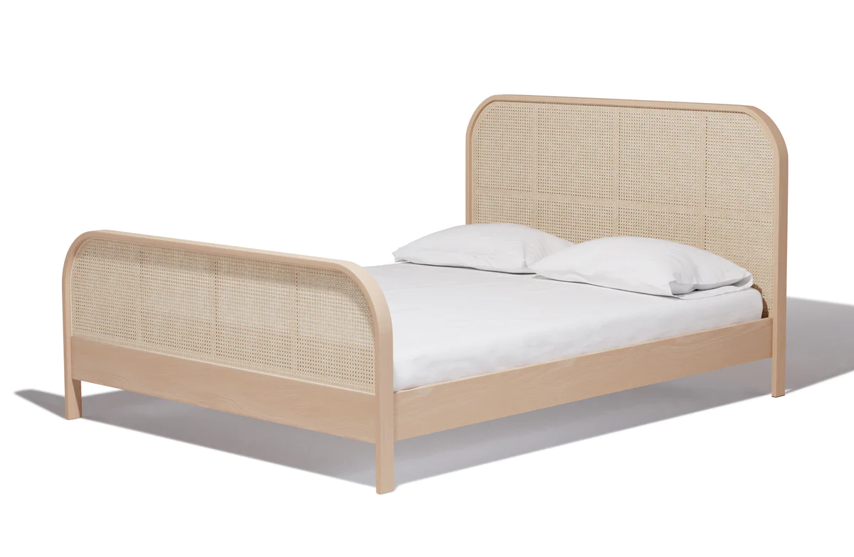 Bedroom Furniture Cane Double Bed Frame King Queen Size Natural Rattan  Wicker Bed - Buy Rattan Bed,Bed Rattan,Cane Rattan Bed Product on  Alibaba.com